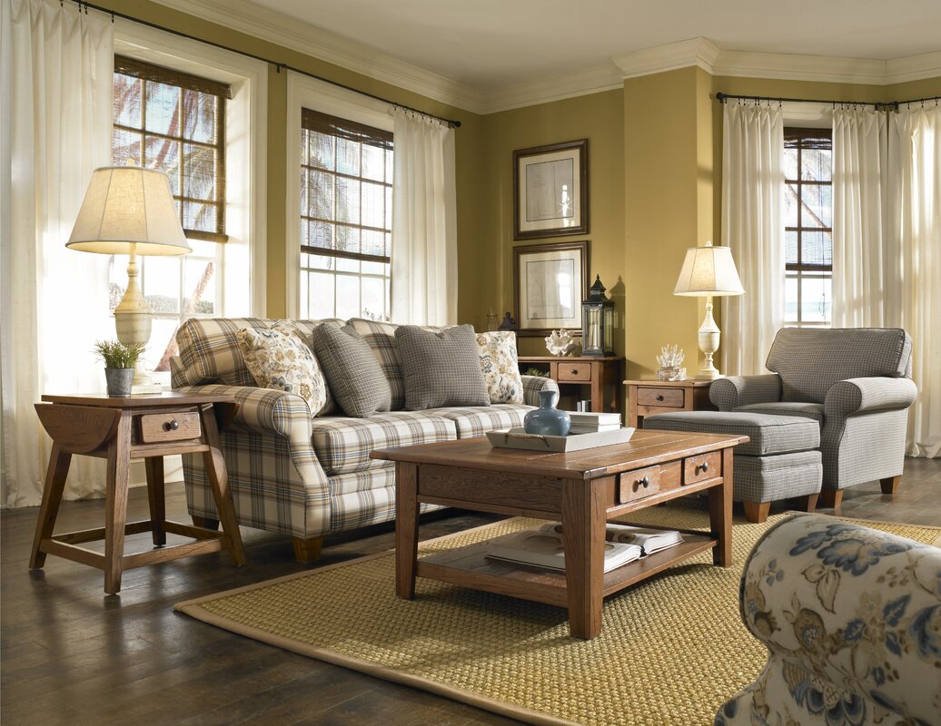 Farmhouse Living Room Design Photo by Wayfair